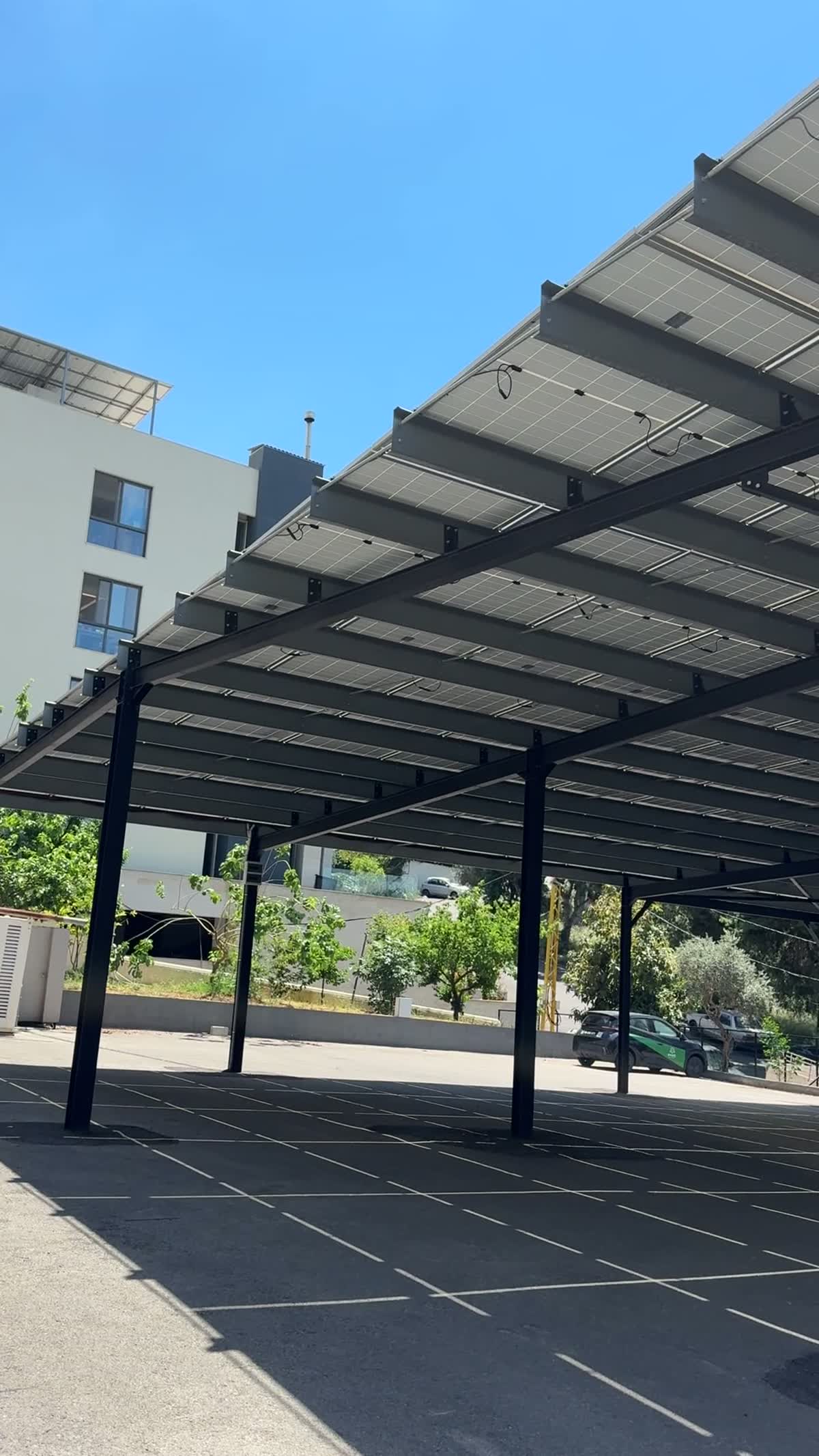 Finished carport underside
