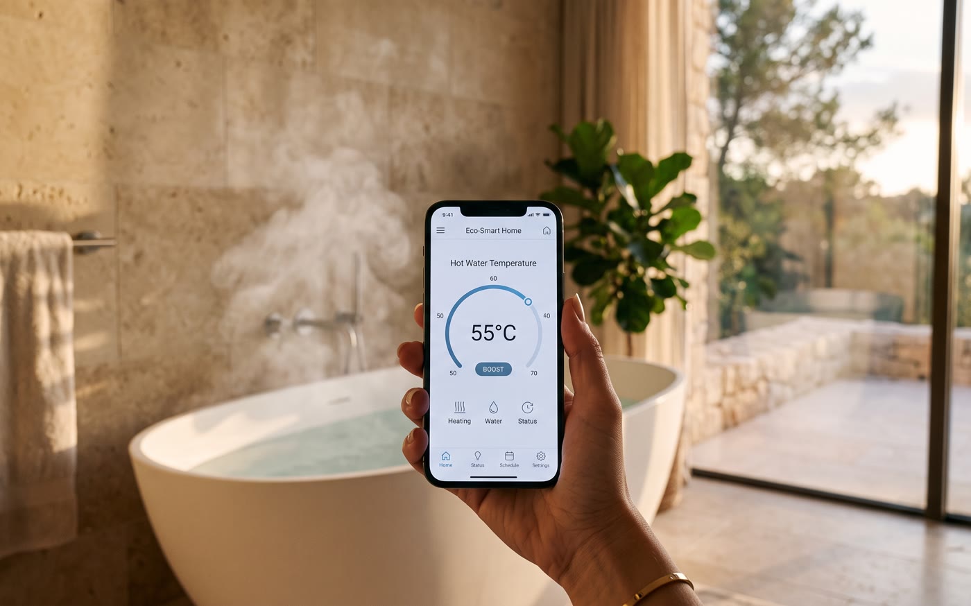 Smart water heater control